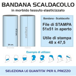 Bandana - scaldacollo personalizzata